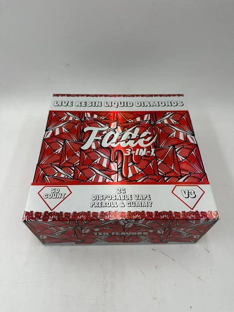 Fade 2G Disposable 3-in-1 Vape | Red Master Box V3 (50-Count Bulk Display)