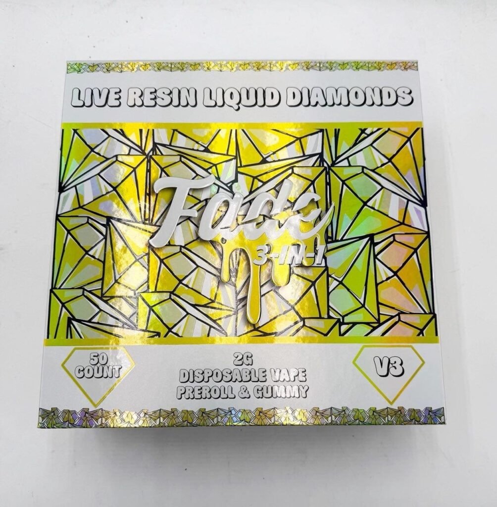 Fade 2G Disposable 3-in-1 Vape | Yellow Master Box V3 (50-Count Bulk Display)